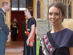 Jacinda Ardern recibe su título de dama de manos del príncipe William